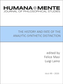 issue 48 - The History and Fate of the Analytic-Synthetic Distinction